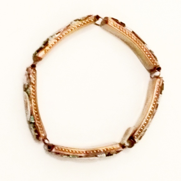 Spectacular Vintage Gold Micro-Mosaic Italian Bracelet - Picture 8 of 8